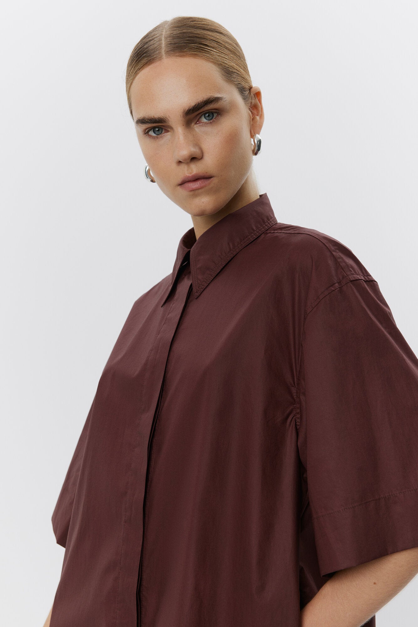 Stanton skjortekjole - Bitter Chocolate